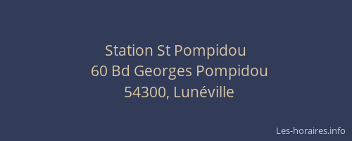 Station St Pompidou