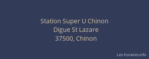 Station Super U Chinon