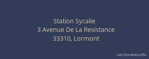 Station Sycalie