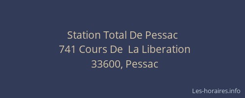 Station Total De Pessac
