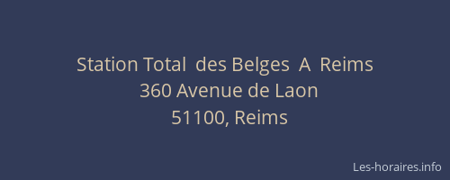 Station Total  des Belges  A  Reims