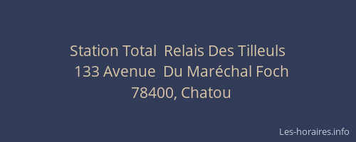 Station Total  Relais Des Tilleuls