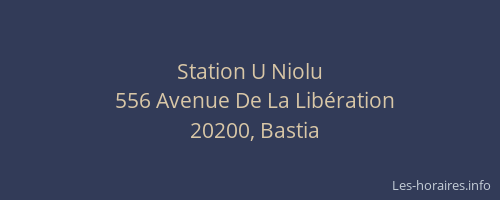 Station U Niolu
