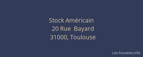 Stock Américain