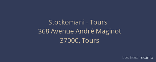Stockomani - Tours