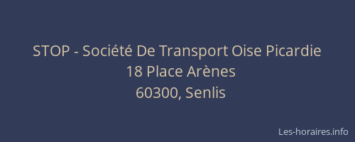 STOP - Société De Transport Oise Picardie