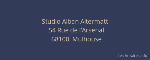Studio Alban Altermatt
