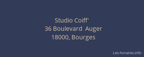 Studio Coiff'