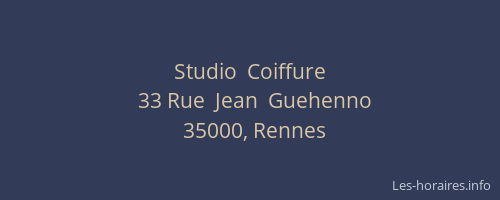 Studio  Coiffure