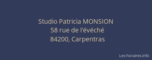 Studio Patricia MONSION