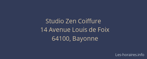 Studio Zen Coiffure