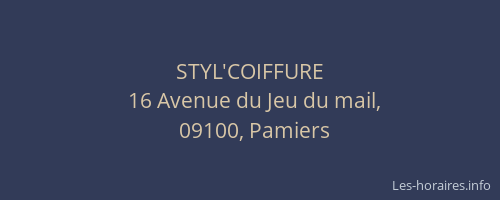 STYL'COIFFURE