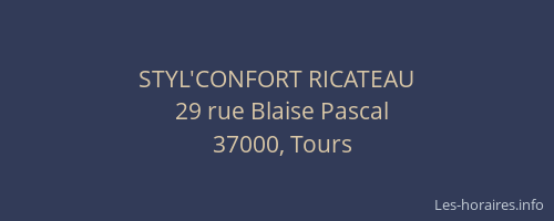 STYL'CONFORT RICATEAU