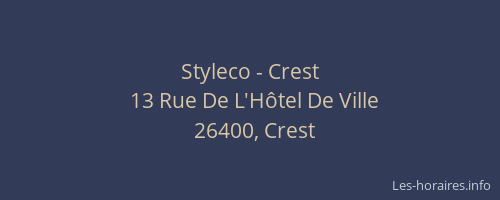 Styleco - Crest