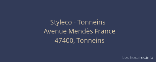 Styleco - Tonneins