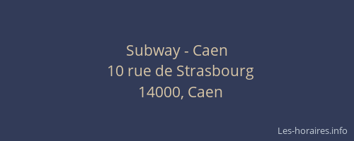 Subway - Caen