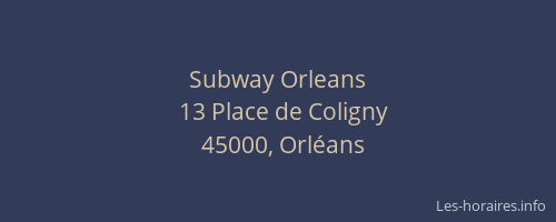 Subway Orleans