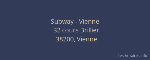 Subway - Vienne