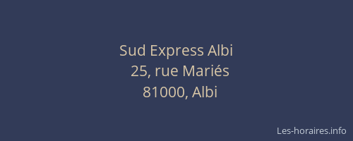 Sud Express Albi