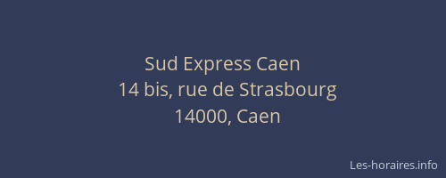 Sud Express Caen