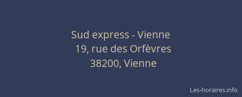 Sud express - Vienne