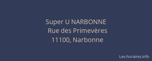 Super U NARBONNE