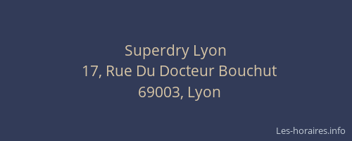 Superdry Lyon