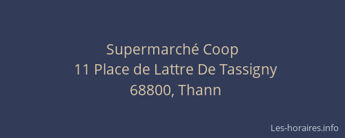 Supermarché Coop