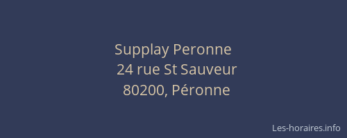 Supplay Peronne