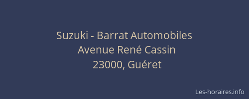 Suzuki - Barrat Automobiles