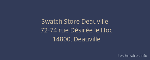 Swatch Store Deauville