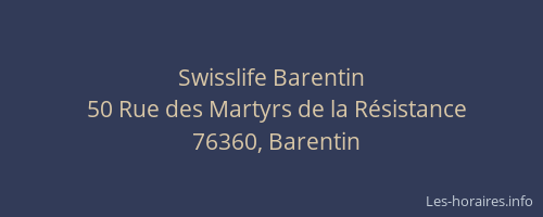 Swisslife Barentin