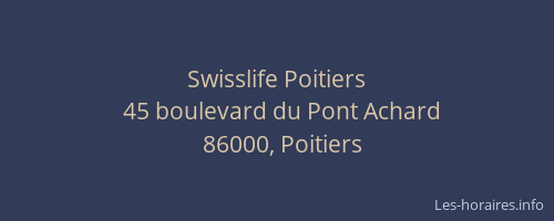 Swisslife Poitiers