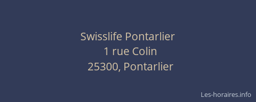 Swisslife Pontarlier