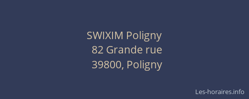 SWIXIM Poligny