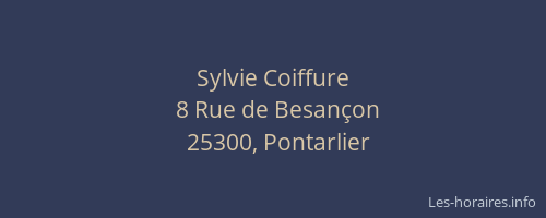 Sylvie Coiffure