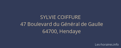 SYLVIE COIFFURE