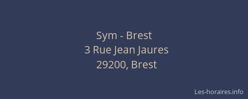 Sym - Brest