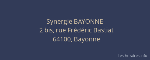 Synergie BAYONNE