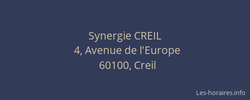 Synergie CREIL