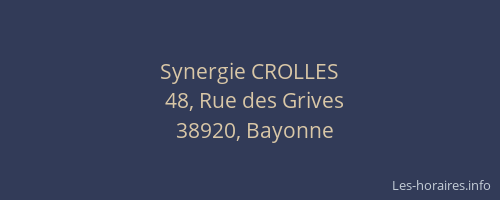 Synergie CROLLES