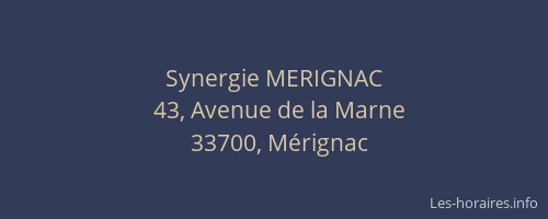 Synergie MERIGNAC