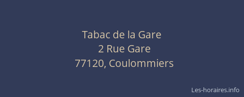 Tabac de la Gare