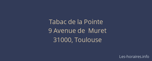 Tabac de la Pointe