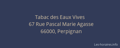 Tabac des Eaux Vives