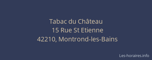 Tabac du Château