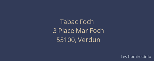 Tabac Foch