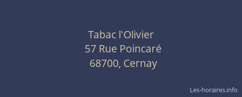 Tabac l'Olivier