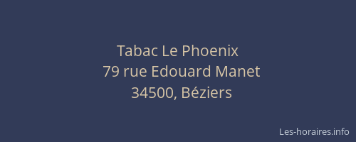 Tabac Le Phoenix