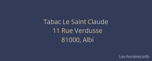 Tabac Le Saint Claude